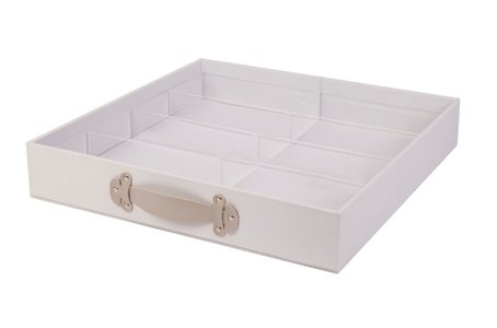 Caja con cajón de cuero