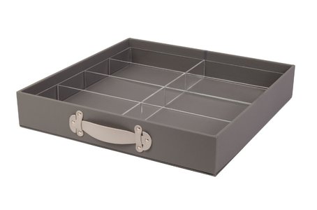 Caja con cajón de cuero