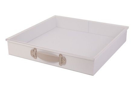 Caja con cajón de cuero