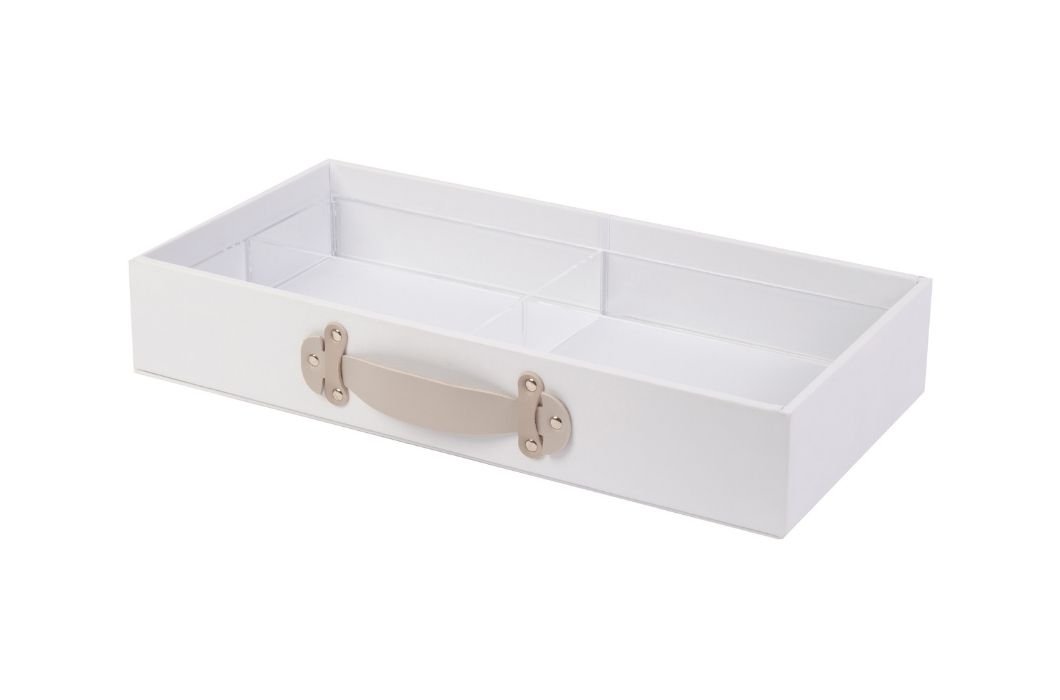 Caja con cajón de cuero