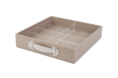 Leather drawer box