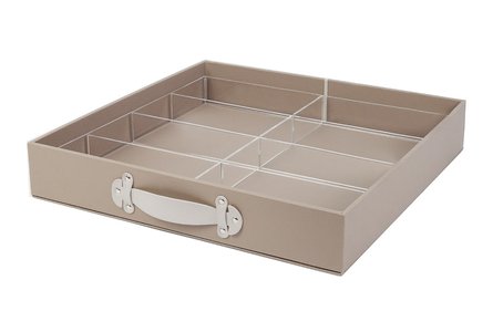 Leather drawer box
