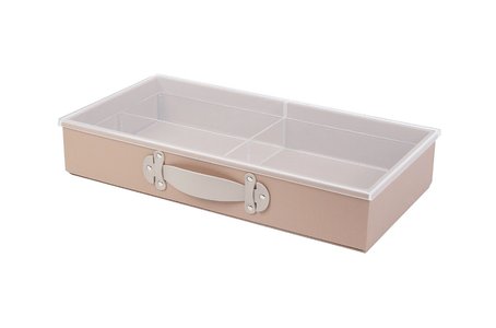 Leather drawer box