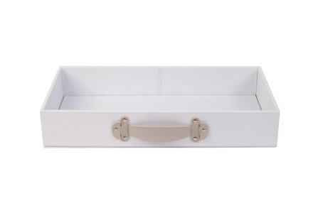 Leather drawer box