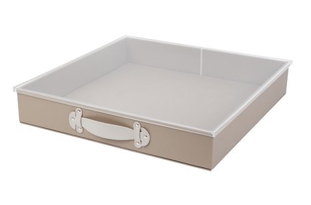 Leather drawer box