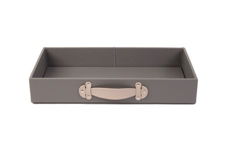 Leather drawer box