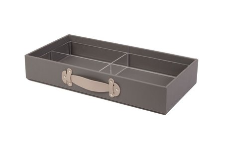 Leather drawer box