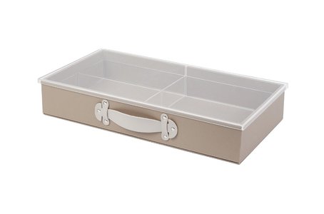 Leather drawer box