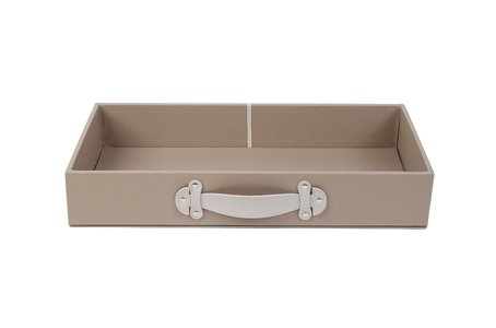 Leather drawer box
