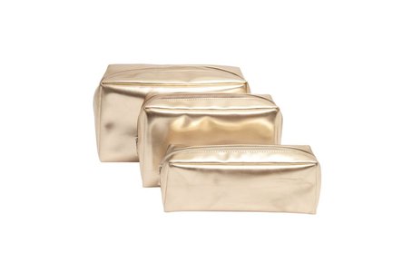 Kit Necessaire Dourada